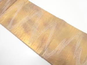 流水模様織り出し　名古屋帯